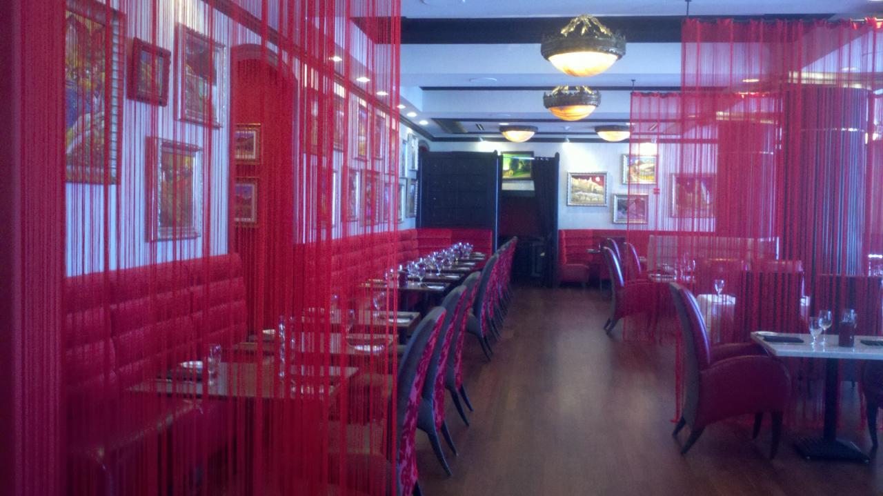 Restaurant dining room interior painting
